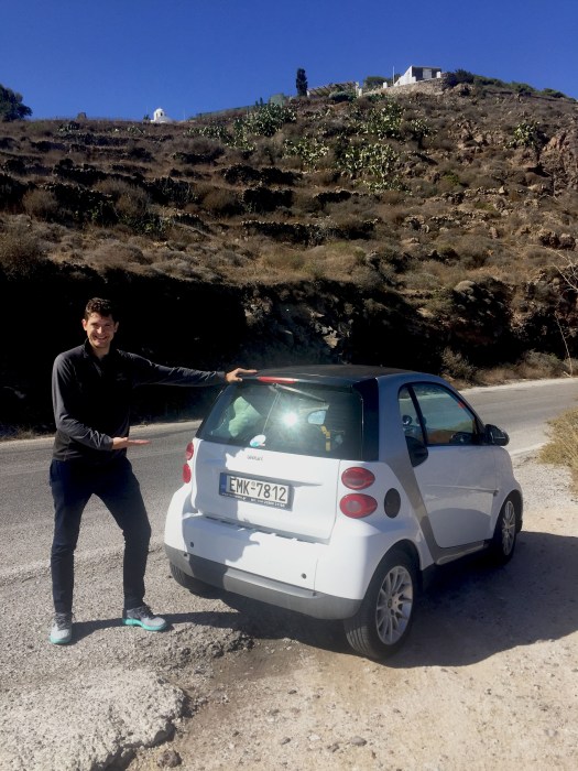 santorini_motor inn_car rental_smart car